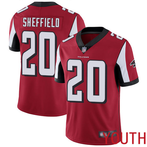 Atlanta Falcons Limited Red Youth Kendall Sheffield Home Jersey NFL Football 20 Vapor Untouchable